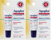 Aquaphor Lip Balm, Lip Repair, SPF 30 | Lip Protectant | 0.35 Oz Tube | Pack of 2
