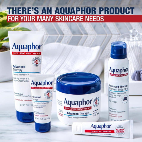 Aquaphor Advanced Therapy Ointment Body Spray, Fragrance Free, Hypoallergenic, Spray Moisturizer for Dry Skin, Moisturizes and Heals Dry, Rough Skin, 3.7 Oz Can (Pack of 2)