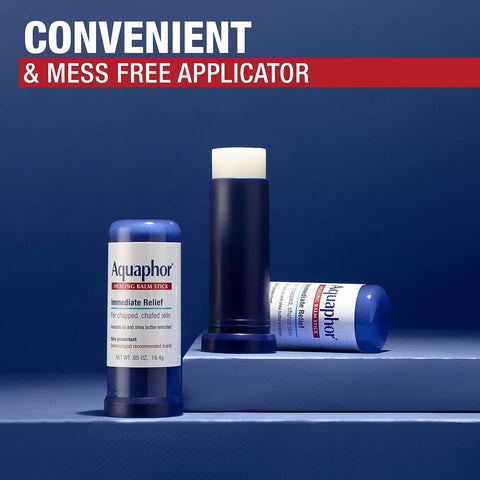 Aquaphor Advanced Therapy Healing Ointment Skin Protectant (14 Oz) + Healing Balm Stick with Avocado Oil and Shea Butter (0.65 Oz)