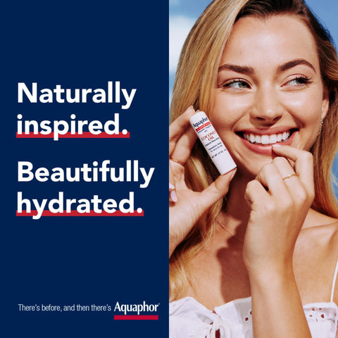 Aquaphor Naturally Inspired Lip Repair Stick with Coconut Oil and Natural Shea Butter, Hydrating Lip Balm Immediately Relieves Dryness and Soothes Chapped Lips, 0.17 Oz Stick, (Pack of 6)