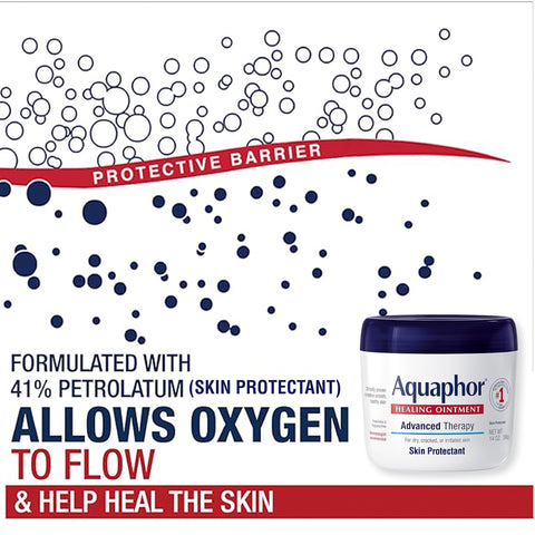 Aquaphor Advanced Therapy Healing Ointment Skin Protectant (14 Oz) + Healing Balm Stick with Avocado Oil and Shea Butter (0.65 Oz)